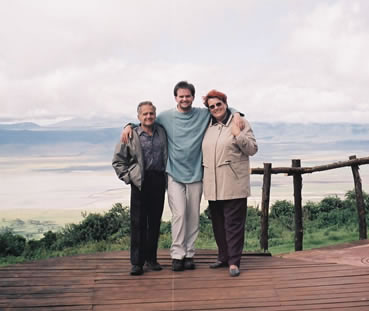 Ngogo Ngoro Crater with some people blocking the view
